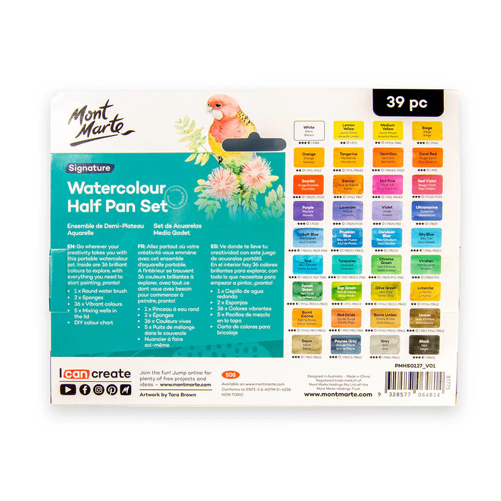Watercolour Half Pan Set Signature 39pc - Image 4