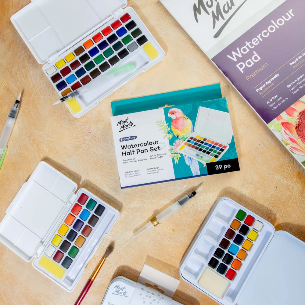 Watercolour Half Pan Set Signature 39pc - Image 9