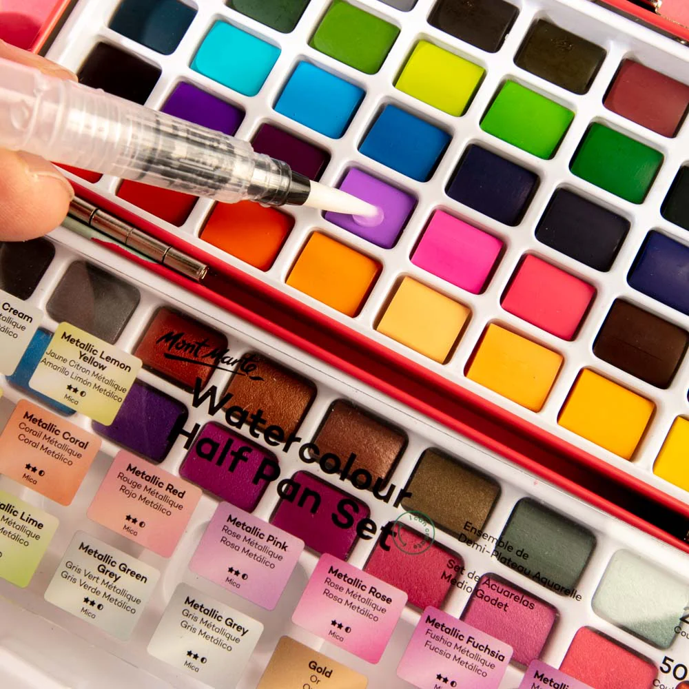 Watercolour Half Pan Set Signature 73pc - Image 6