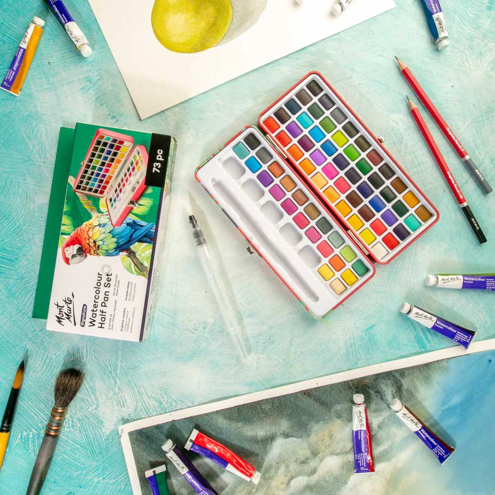 Watercolour Half Pan Set Signature 73pc - Image 8