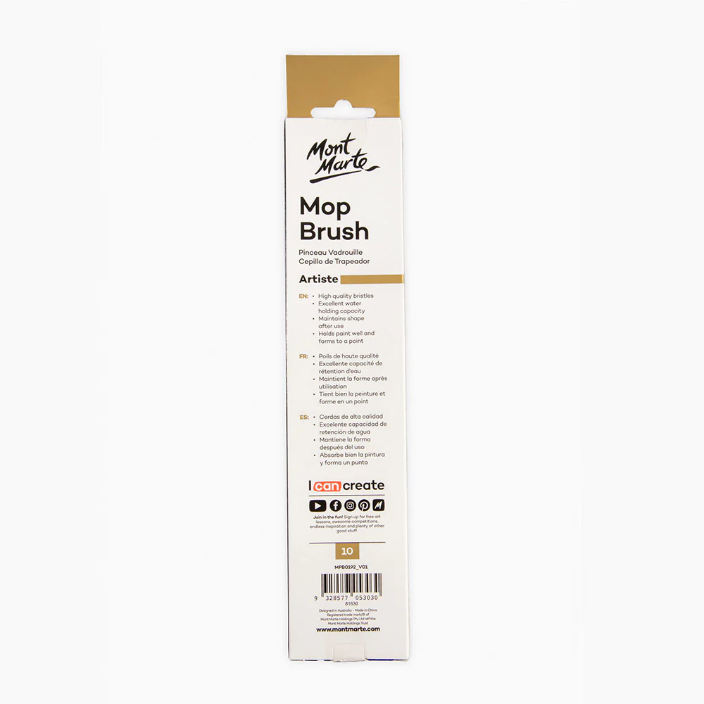 Watercolour Mop Brush Artiste 10 - Image 4