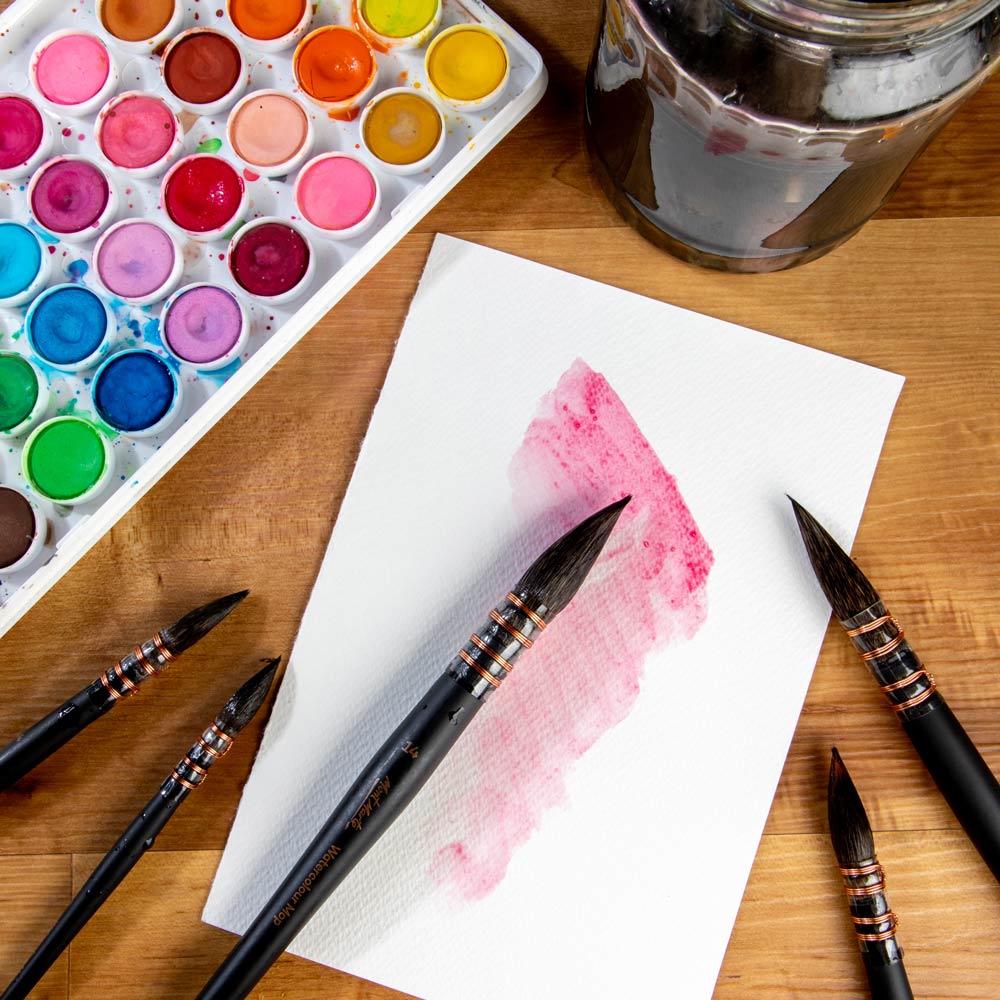 Watercolour Mop Brush Artiste 14 - Image 6