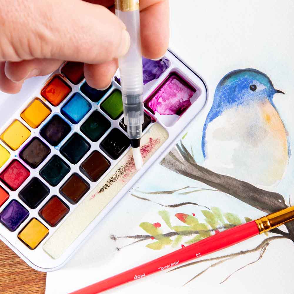Watercolour Paint Set Premium 27pc - Image 6