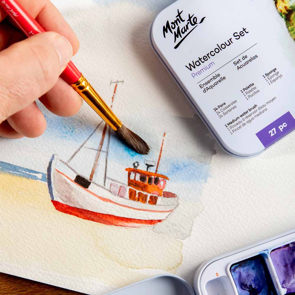 Watercolour Paint Set Premium 27pc - Image 7