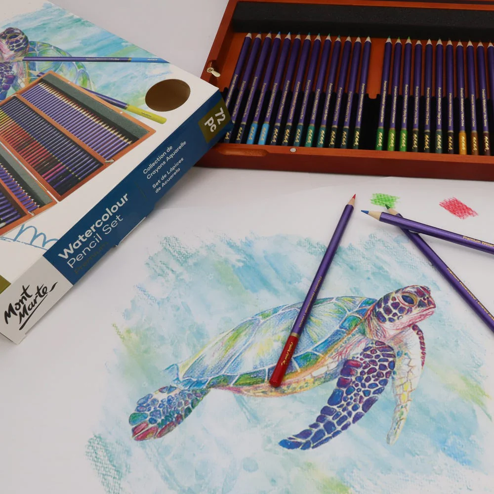 Watercolour Pencil Box Set Premium 72pc - Image 6