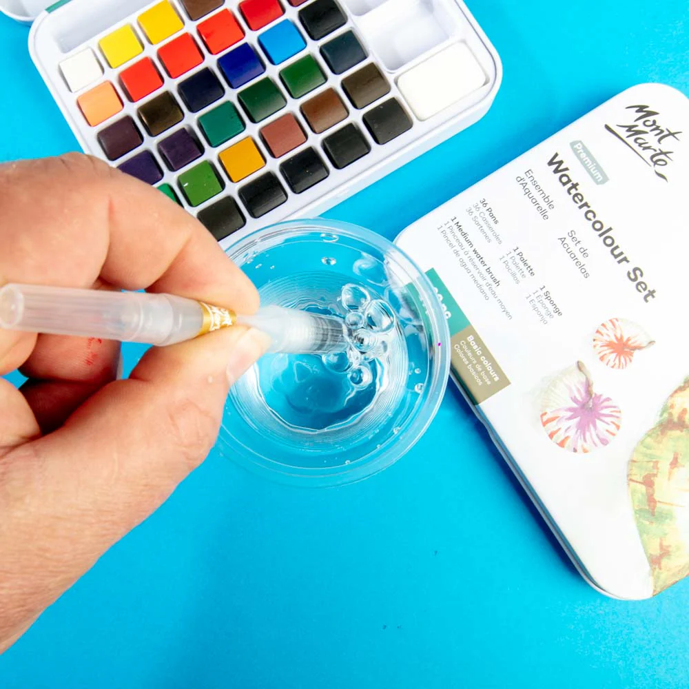 Watercolour Set in Tin 39pc - Image 7