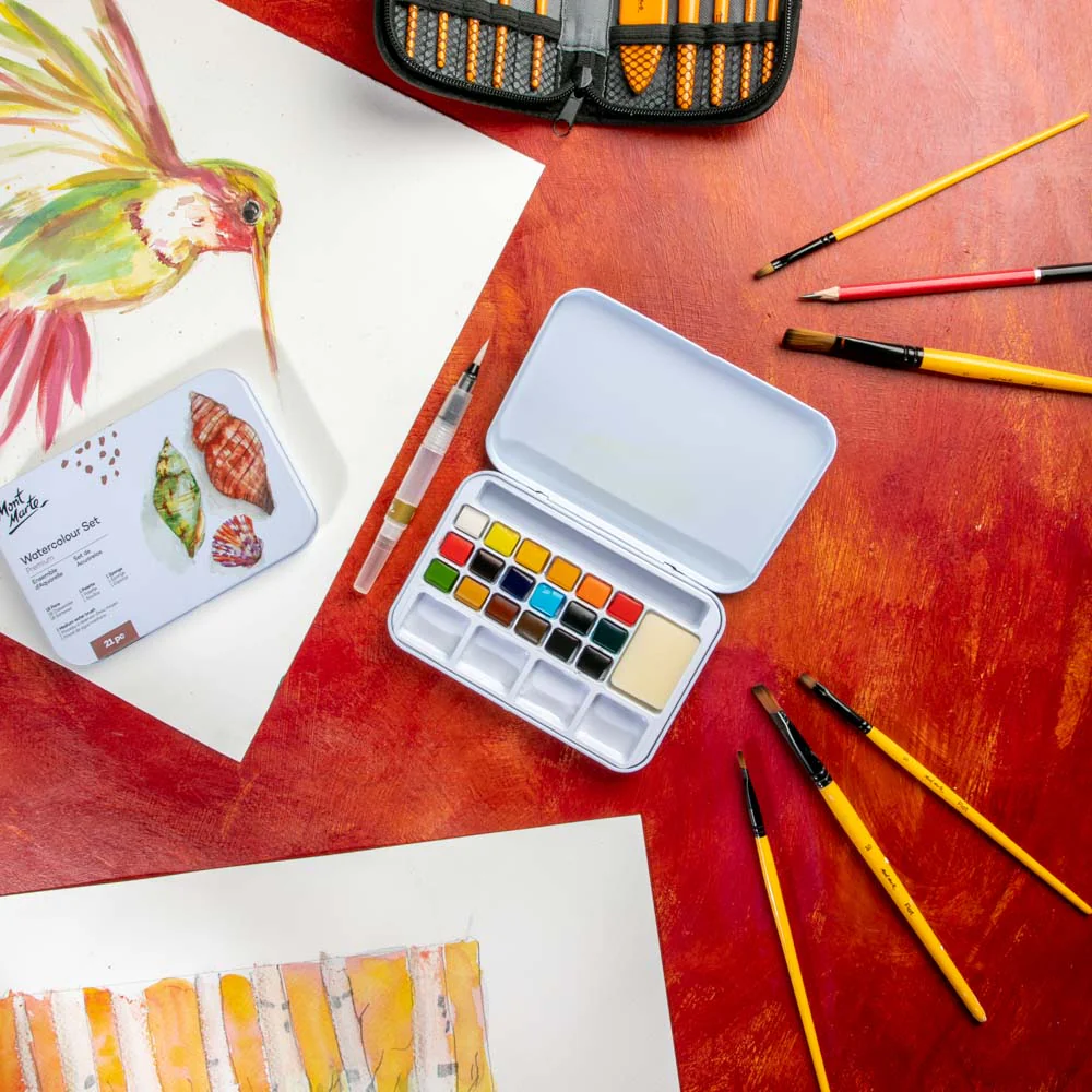 Watercolour Set Premium 21pc - Image 8