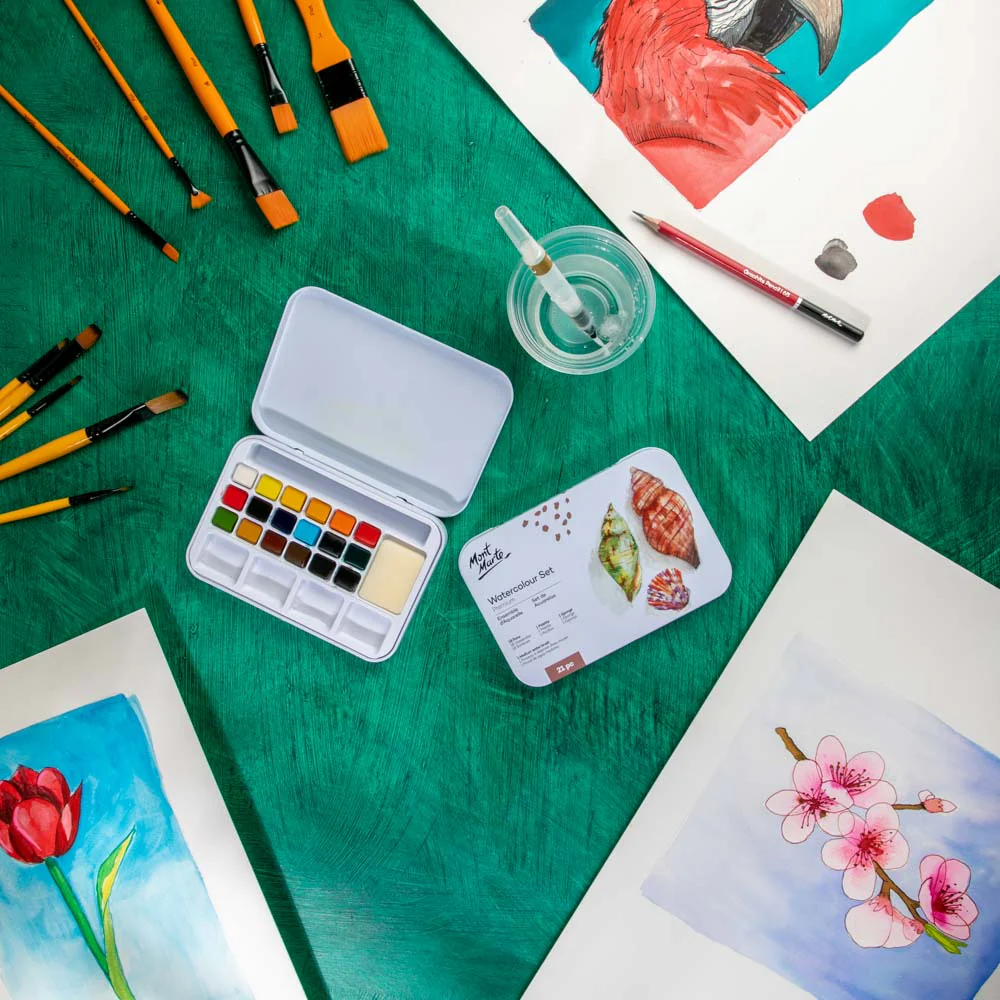 Watercolour Set Premium 21pc - Image 9