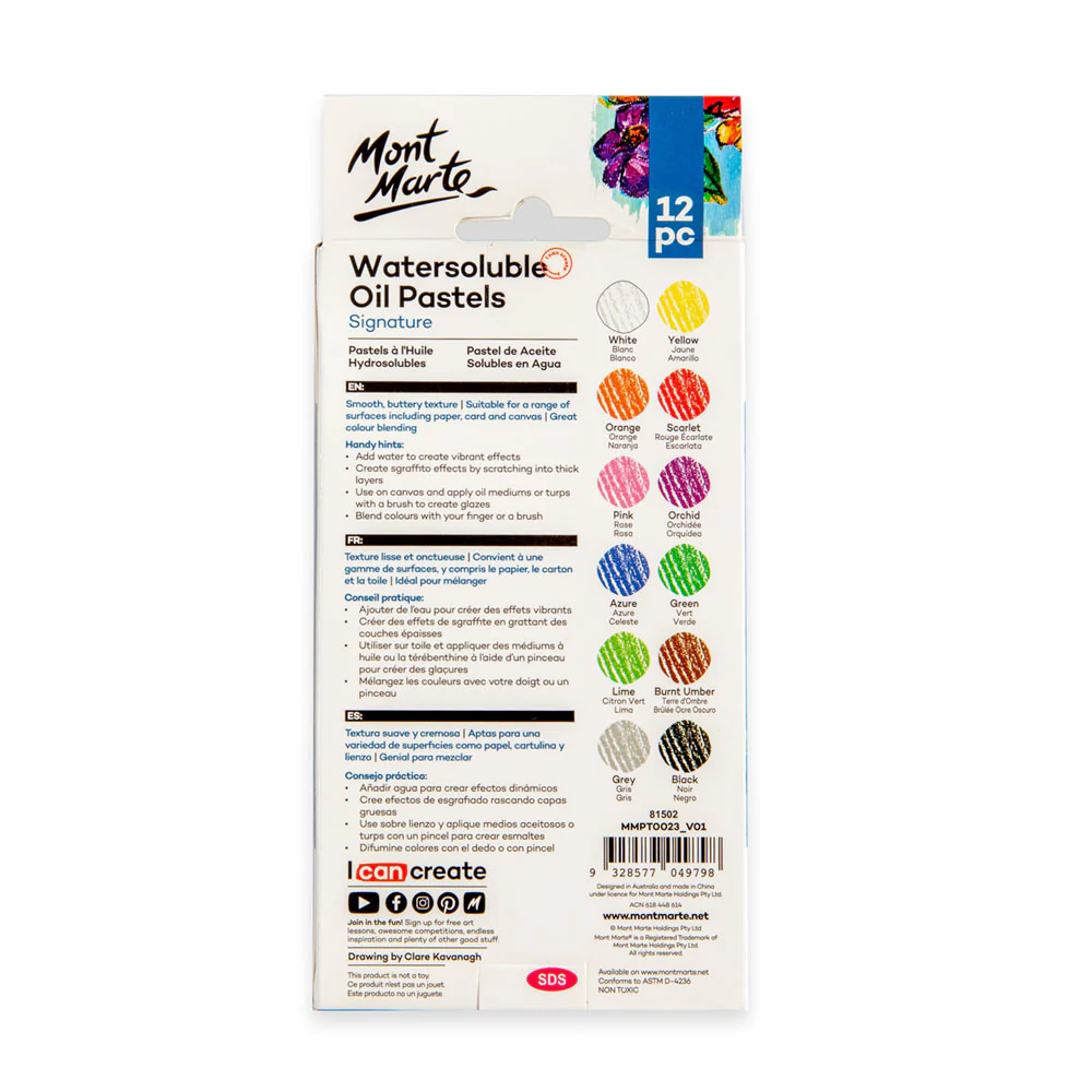 Watersoluble Oil Pastels Signature 12pc - Image 4