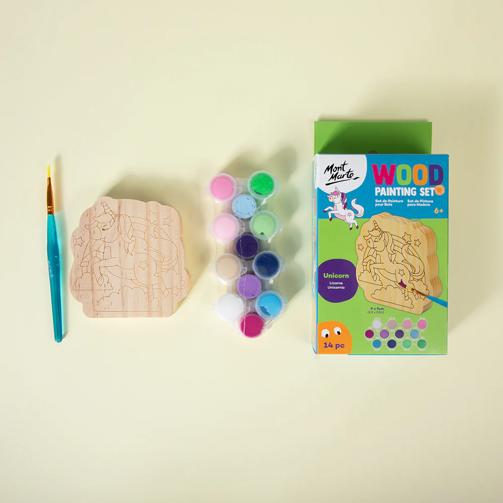 Wood Painting Set 14pc - Unicorn - Image 6
